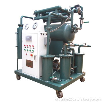 Double-stage vacuum transformer oil purifier